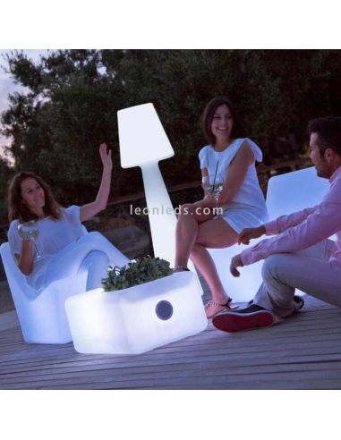 Lámpara de pie LED solar para exterior 180Cm Lola Slim