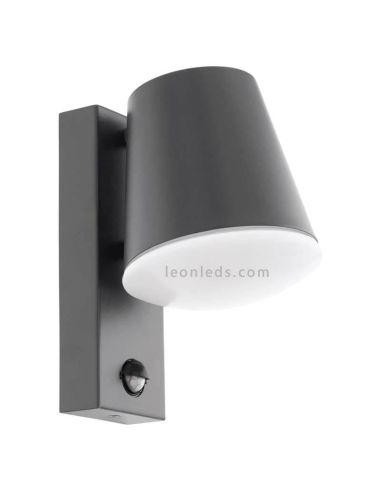 Applique d'extérieur en acier IP44 avec capteur Caldiero | Éclairage LeónLeds | Lampe à détecteur de mouvement anthracite