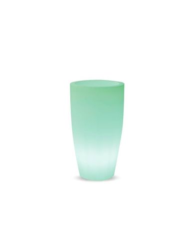 Vaso com luz solar externa e bateria recarregável Bambu 70Cm Novo Jardim | Leon Iluminação LED