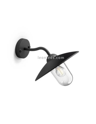 Candeeiro de parede exterior de alumínio E27 IP44 Hammock Philips | Leon Iluminação LED