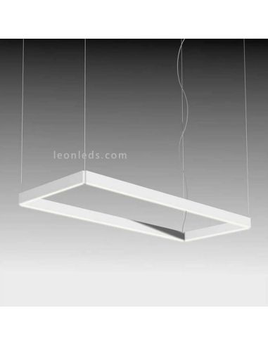 Lámpara LED rectangular en suspensión para techo de diseño Manolo Olè by FM