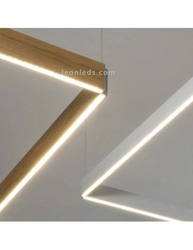 Lámpara LED rectangular en suspensión para techo de diseño Manolo
