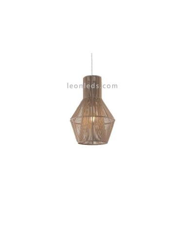 Luminária pendente pequena feita à mão em corda Tina Olé¡ By FM | Leon Iluminação LED