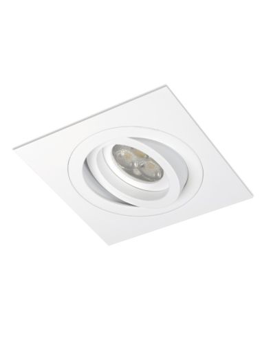 Anneau Encastré BPM Mini Catli 4211 Carré Blanc pour Ampoule LED GU10 ou MR16 | leonleds