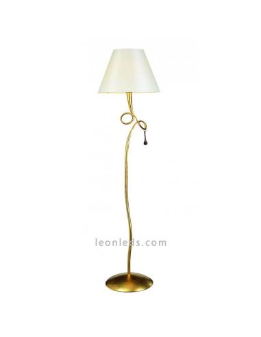 Couleur dorée Pied Hall Style classique Paola série 3543 marque Mantra | Eclairage LeonLeds