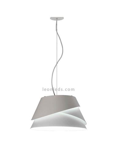 Grande suspension blanche Alborán 3XE27 Mantra Iluminación | Éclairage LeonLeds