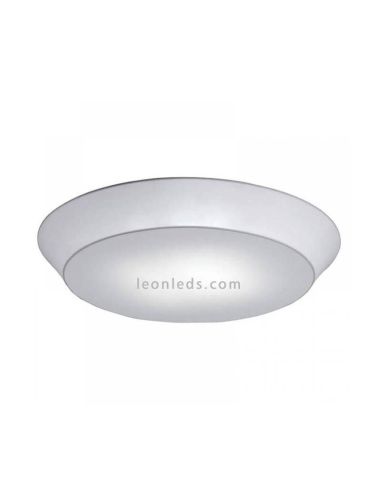 Plafonnier rond grand format et tissu stretch blanc Cloud | Éclairage LeónLeds | Plafonnier petit format grand format