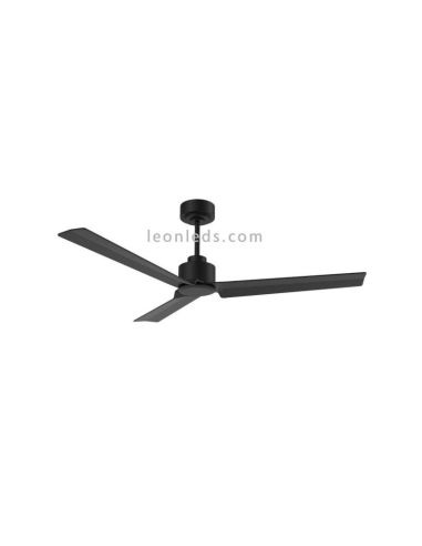 Ventilateur de plafond Anne noir mat pales graphite sans lumière