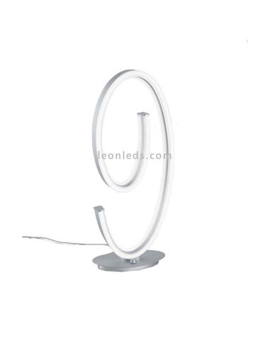 Lampe de table LED spirale Ciola en nickel