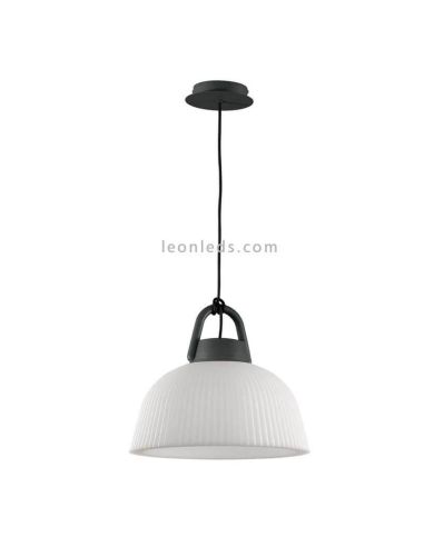 Candeeiro de Teto Exterior Branco e Cinzento Antracite Kinké Mantra Iluminación | LeonLeds.com