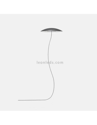 Lampadaire et suspension LED moderne avec abat-jour en métal Noway | Éclairage LeónLeds | lampadaire noir