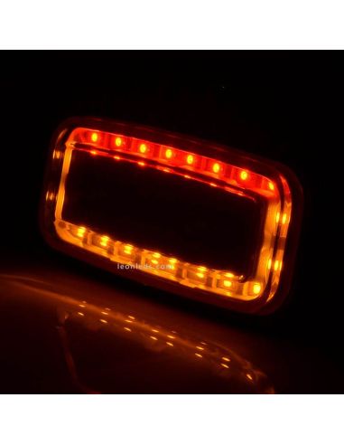 Feu arrière à LED pour tracteur rectangulaire 487 12V-24V 3