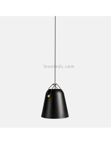 Luminária de teto em forma de sino estilo industrial Napa 1xE27 | LeónIluminação Leds | cor preta