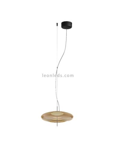 Suspension LED dimmable Amber Plat