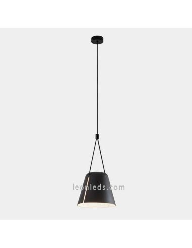 Lampe à suspension Conic Shape Attic Pendant 1xE27 | Éclairage LeónLeds | luminaire noir