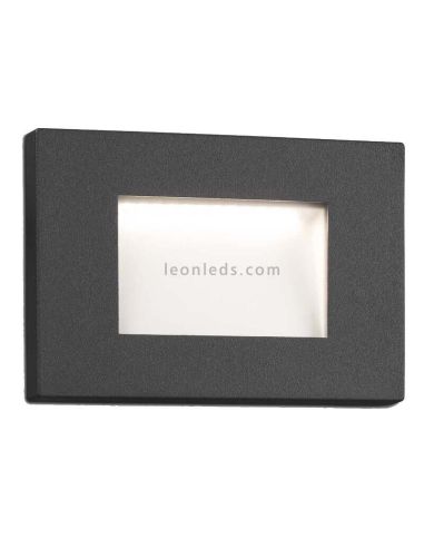 Gyrophare LED rectangulaire encastrable série Spark 1 couleur gris foncé Marque Faro Barcelona | Éclairage LeonLeds