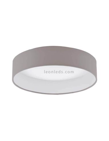 Petit Plafonnier LED Palomaro Textile Gris Taupe