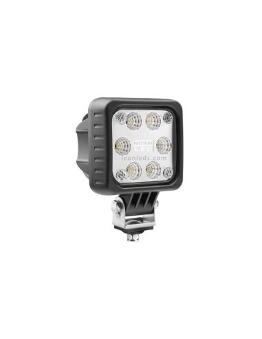 Farol LED Quadrado para Máquinas Agrícolas ou Industriais | Farol de LED quadrado Wesem | Leon Iluminação LED