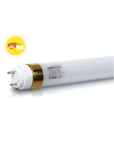 Megalux Gold Tubo LED para Doces Queijos Presuntos Inteiros Pão da Leds Factory | leonleds