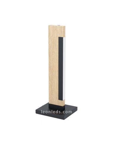 Lampe de table LED Camacho dimmable en bois Eglo 99295 | leonleds