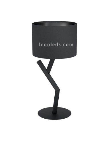 Candeeiro de mesa moderno Balnario preto 1xE27