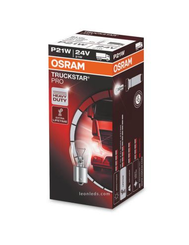 Ampoule Halogène P21W 24V Truckstar PRO 1 Und. 1 pôle Osram | leonleds