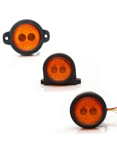 20 mm LED feu arrière rond rouge