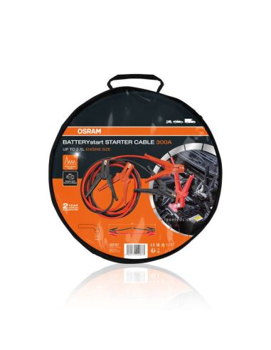 Câble de démarrage batterie 3 mètres capacité 300A STARTERcable 300A OSC160A Osram | leonleds