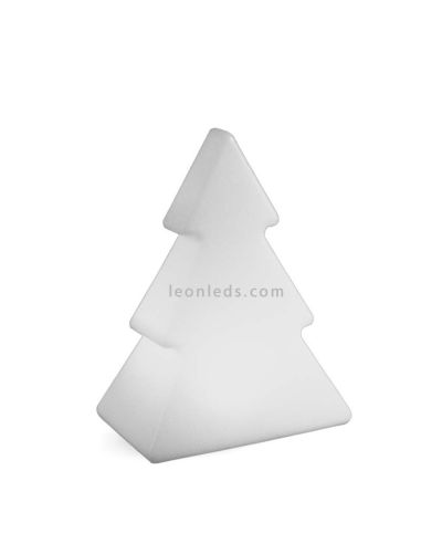 Grand sapin décoratif Pinus 160 blanc solaire + rechargeable