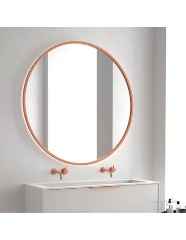 Miroir Rond LED 50Cm avec cadre 14W 1.810Lm pour Salle de Bain IP44 Vanatau Eurobath | leonleds