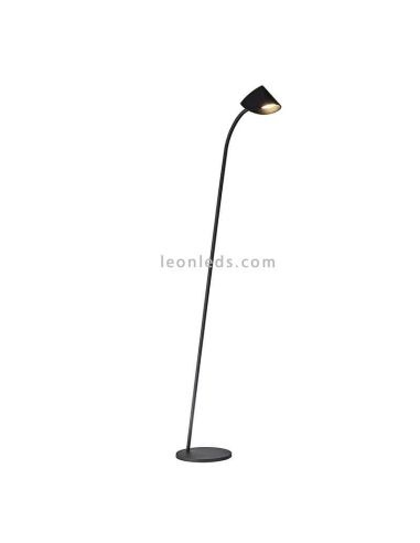 Candeeiro de pé moderno LED Capuccina preto 8.5W