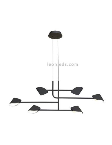 Candeeiro pendente LED Capuccina preto 40 W