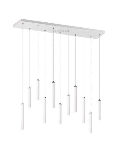 Plafonnier LED Tubulaire Rectangulaire Blanc 27.5W 3000K Trio Lighting | leonleds