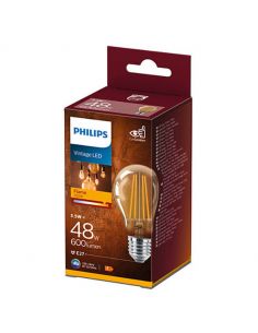 Philips Smart ampoule LED flamme filament verre ambré E14 25W