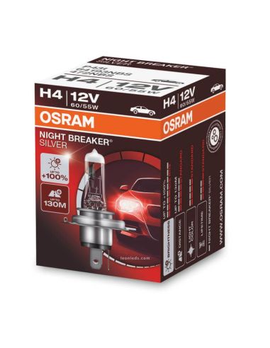 Lâmpada H4 Night Breaker Prata +100% 64193NBS Osram | leonleds