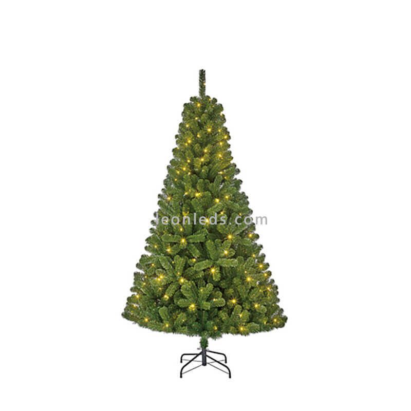 Árvore de Natal Decorada - Iluminada com Energia Solar