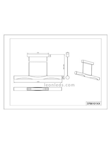 Lampe de table LED Cisalo en métal avec interrupteur