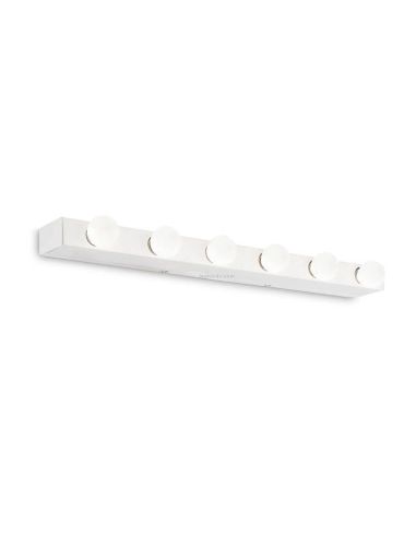 Applique Hollywood blanche Prive' AP6 6xE14 | leonleds