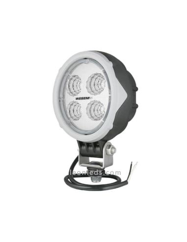 Farol LED Oval Cinza 2000Lm 10.5V a 30V DC Wesem | leonleds