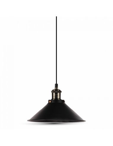 Suspension de style vintage noir mat