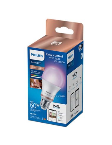 Philips Hue White Ambiance, ampoule LED connectée E27 Filament G93 Globe,  compatible Bluetooth, fonctionne avec Alexa, Google Assistant et Apple