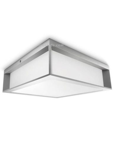 Aplique Plafón exterior gris aluminio Skies 1XE27 8719514385344 Philips | LeonLeds