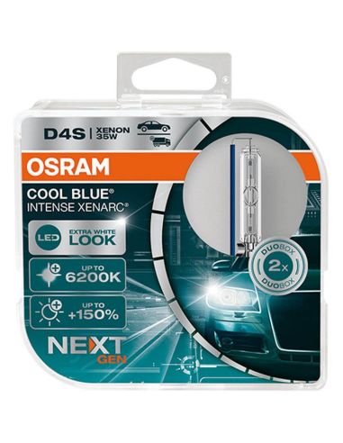 Ampoules D4S Cool Blue Intense Nex Generation aspect lumière blanche LED 6 200K 66440CBN-HCB Osram | leonleds