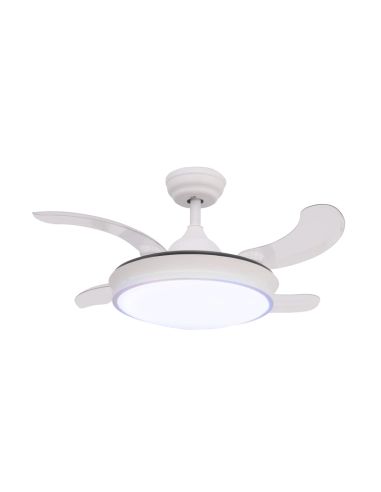 Ventilateur DC Camel blanc pales repliables 36W