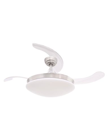 Ventilateur DC Maria LED-CCT et haut-parleur caché