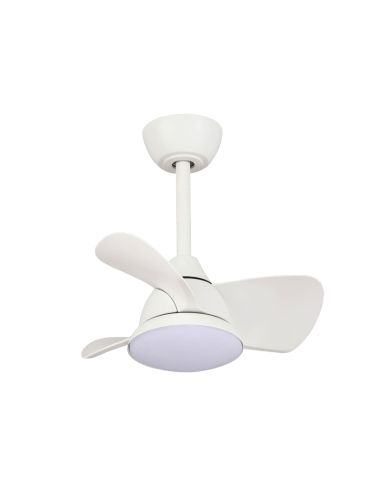 Ventilador LED con aspas blanco Blues 24W