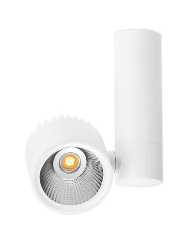 Foco LED orientable de superficie Zen Tube Surface 12W Blanco WT ArkosLight | LeonLeds