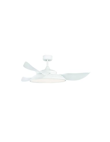 Ventilador LED poderoso branco Lince