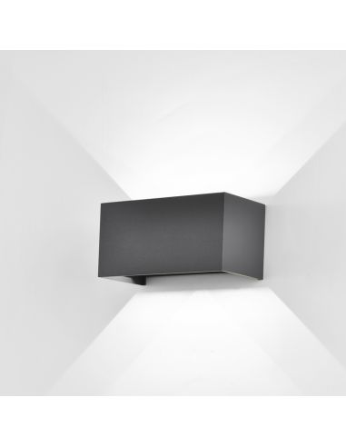 Aplique LED rectangular Davos Gris 4000k