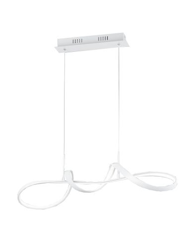 Lámpara LED colgante minimalista Perugia blanca